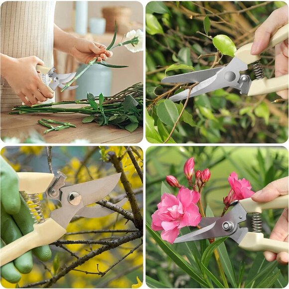 Premium garden shears, pruning scissors gardening tools, pruners for flower, bus - Picture 6 of 9